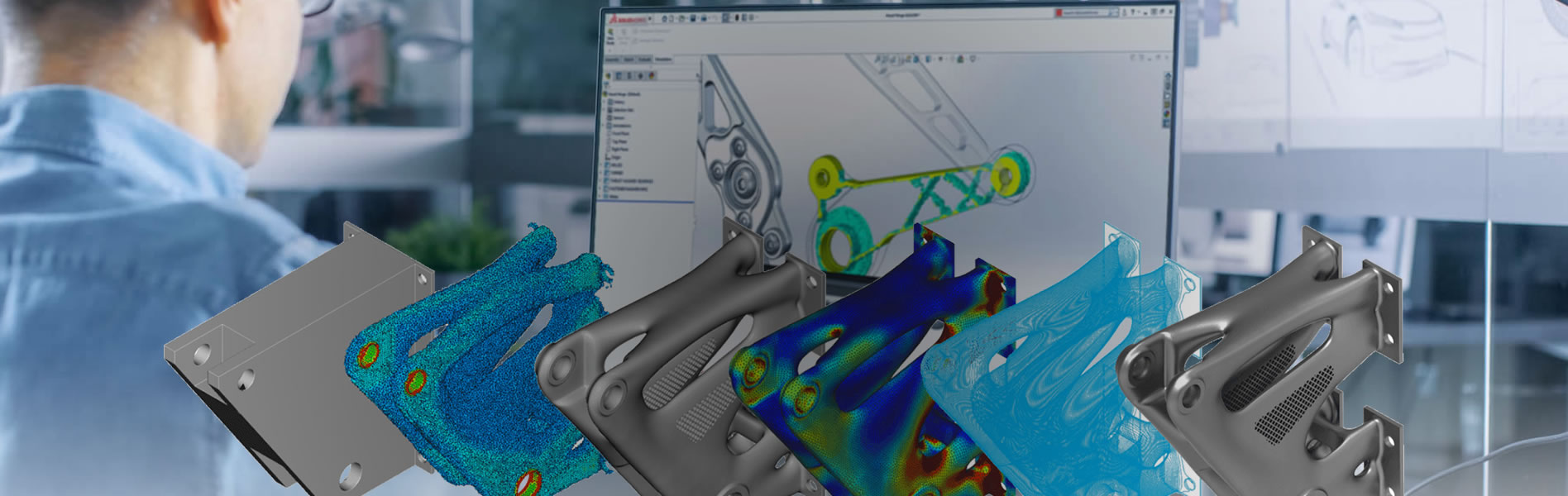Topology optimization organic part shape visual