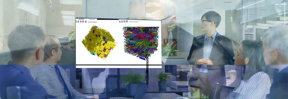 HxGN Digital Materials simulation visual