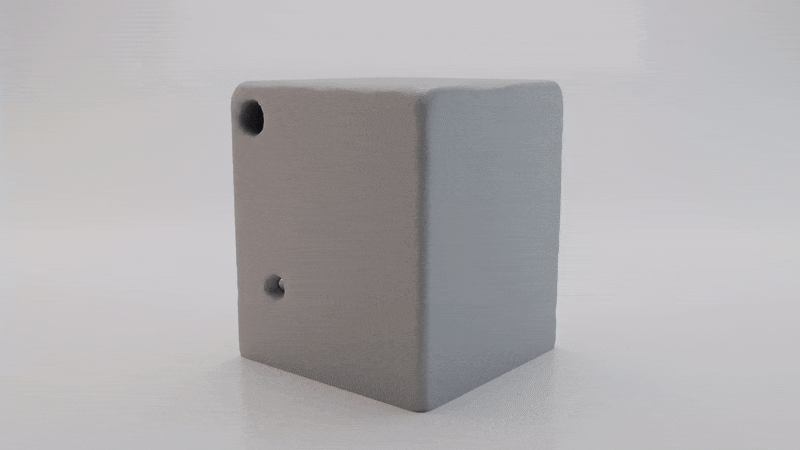 Generative design simulation animation of a consolidation bracket