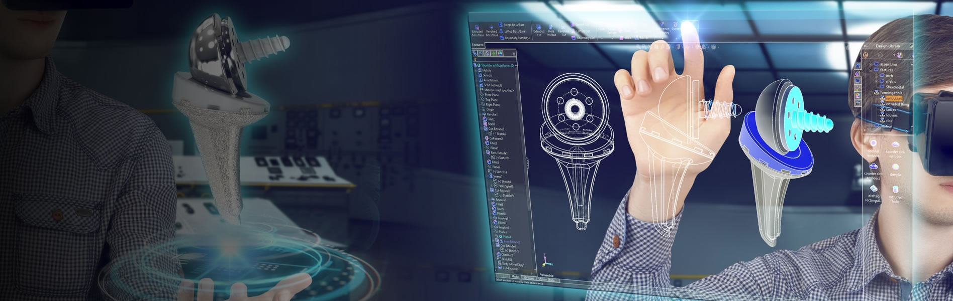 Healthcare and medical device engineering visual from CADOpt
