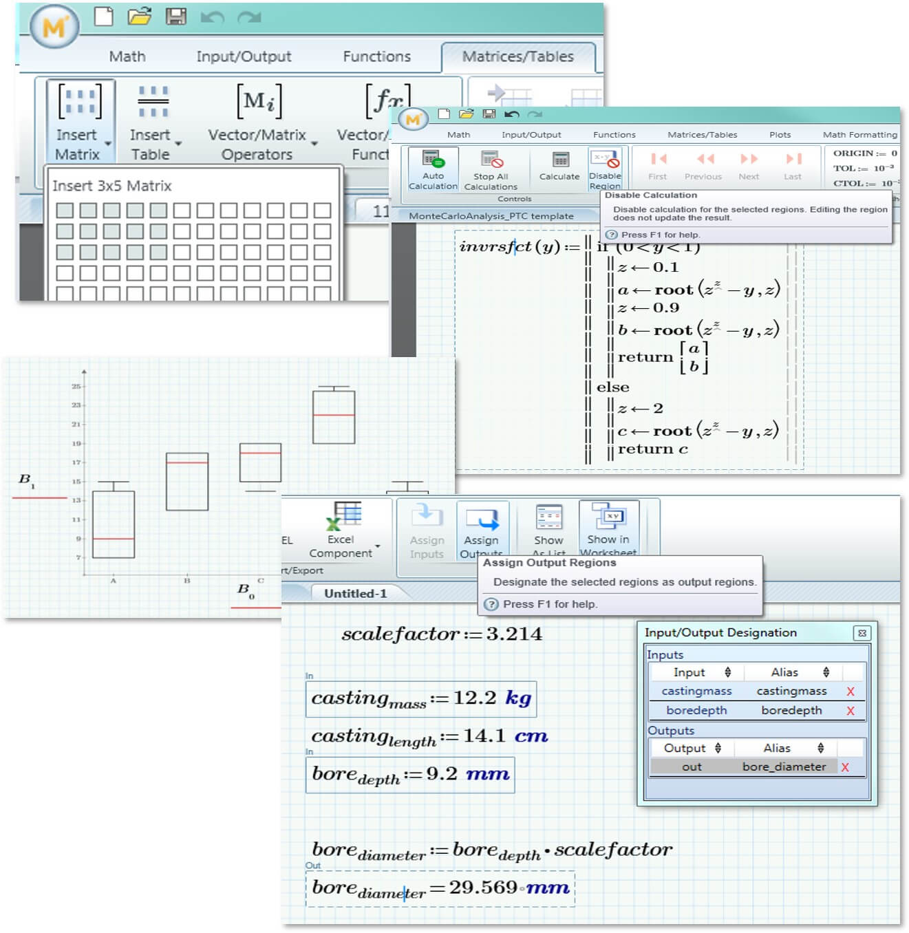 PTC Mathcad advanced engineering math worksheet