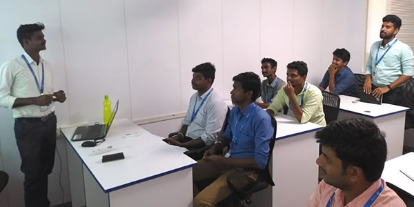 Individual learner completing PTC Creo coursework as part of the UPSKILL program